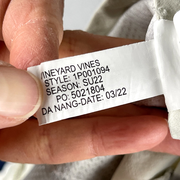 Vineyard Vines Performance Pant Mens 38x28 Ivory Chino Stretch Golf Activewear - Picture 13 of 15